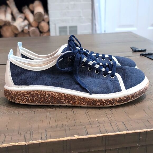 Birkenstock Santa Cruz Sneakers Blue Unisex Size 7 Men's / Size 9 Women's - Picture 1 of 10